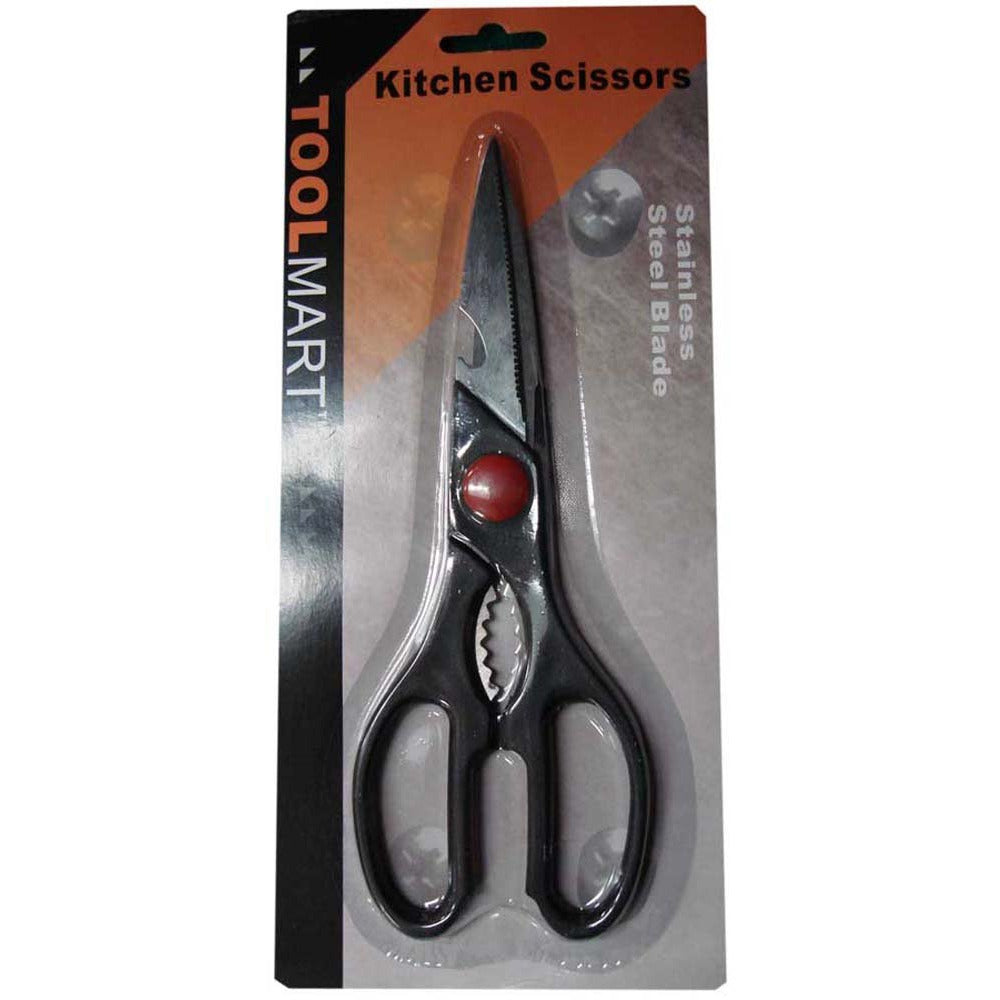 10 Spring Loaded Kitchen Scissors with Safety Lock Feature - SC-93001