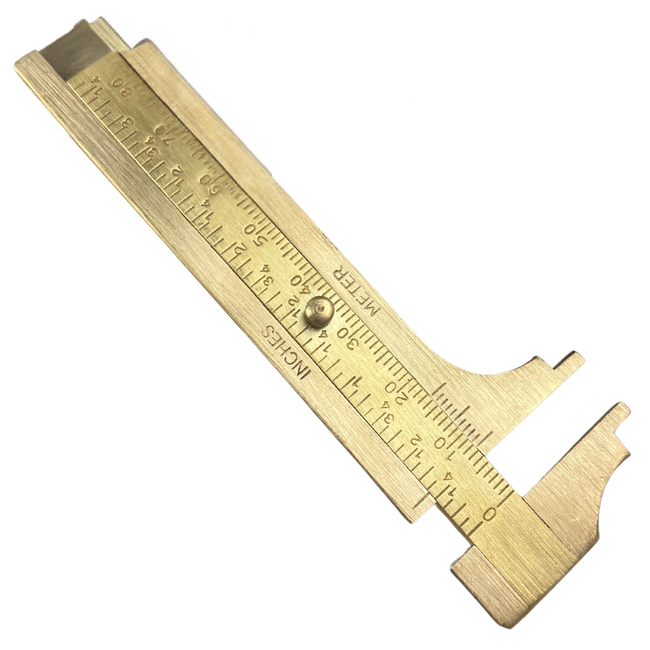 3" - 80mm Brass Mini Pocket Caliper  - TM-50093