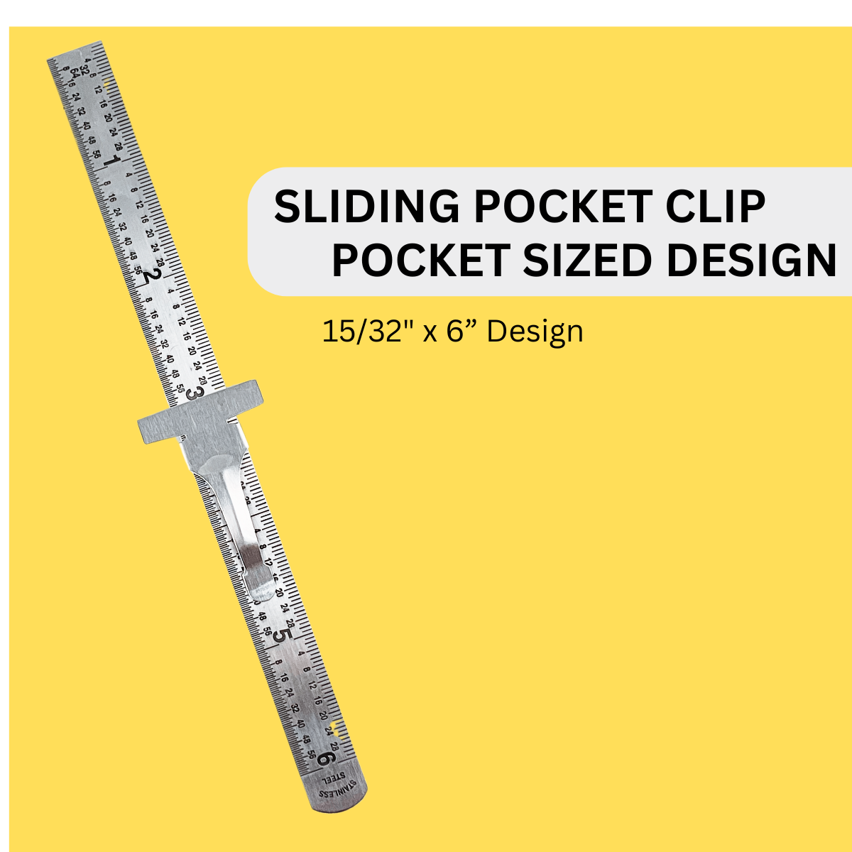 Pocket 6"inch Ss Ruler        (Pack of: 2) - TM-11061-Z02