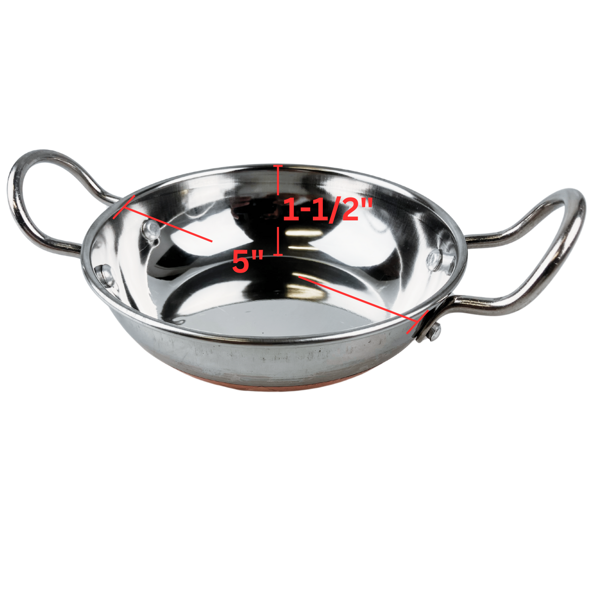 Stainless Steel Wok with Copper Bottom