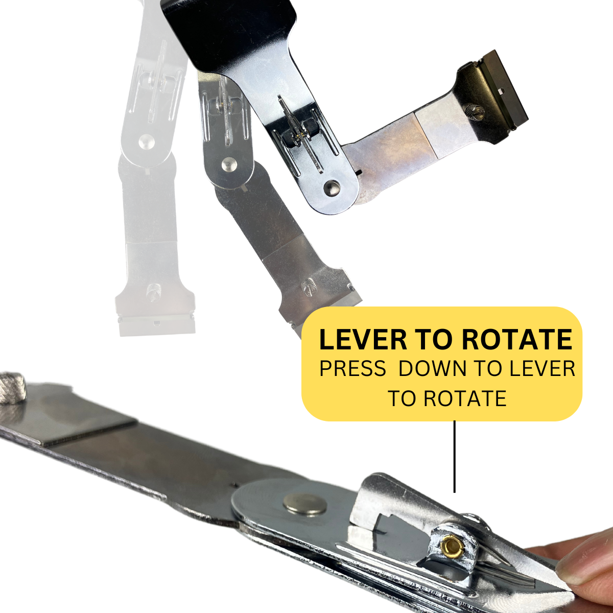 8 Inch 3 Position Scraper with Safety Storage  - CR-09041