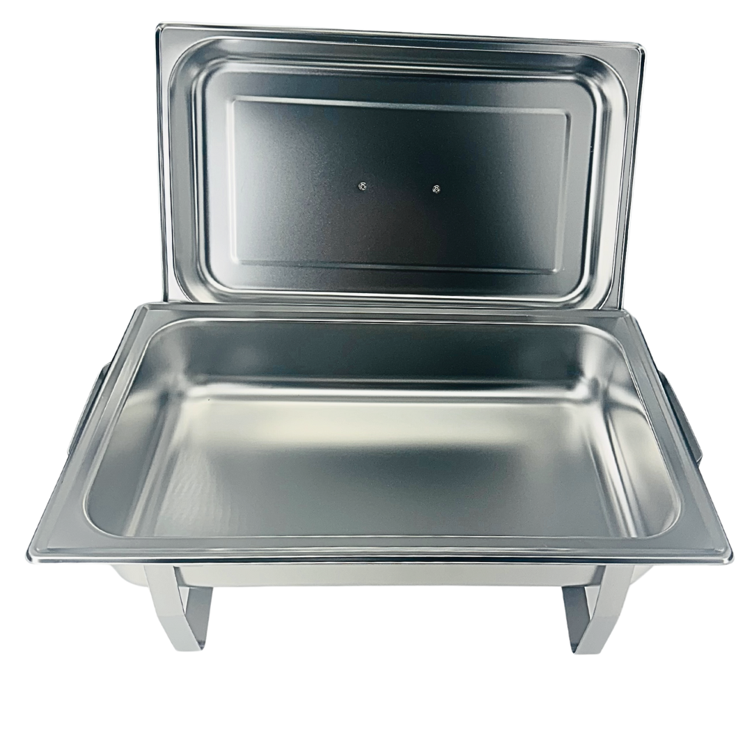 8-Quart Stainless Steel Full-Size Chafer Set with Large Food Pan