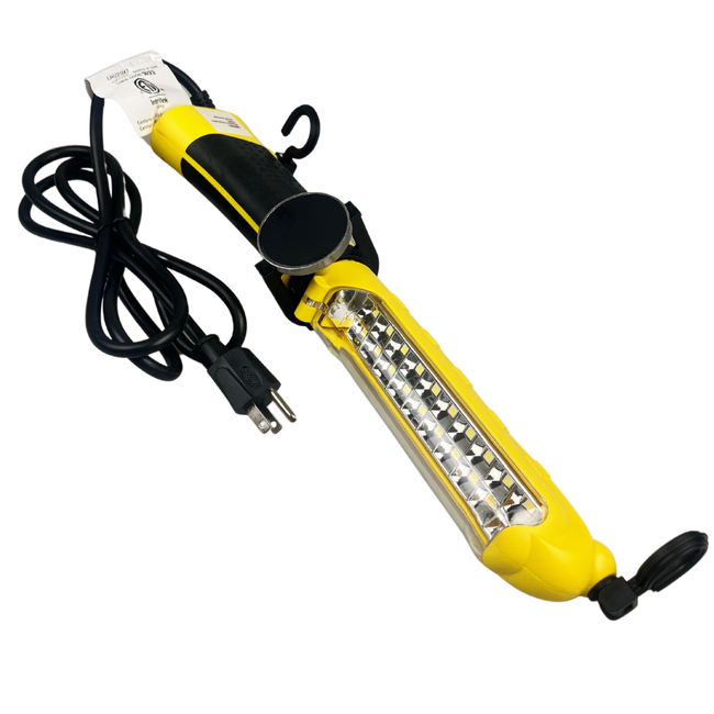 Heavy-Duty 20 LED Work Light with Built-in Outlet and Magnet