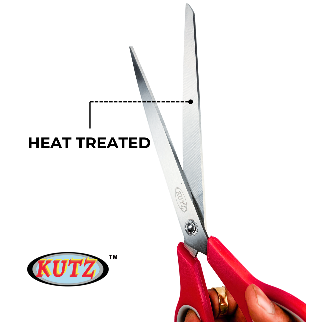 KUTZ 8.5" Comfort-Handle Office Scissors | Large Finger Holes | Extra Sharp Stainless Steel Blades