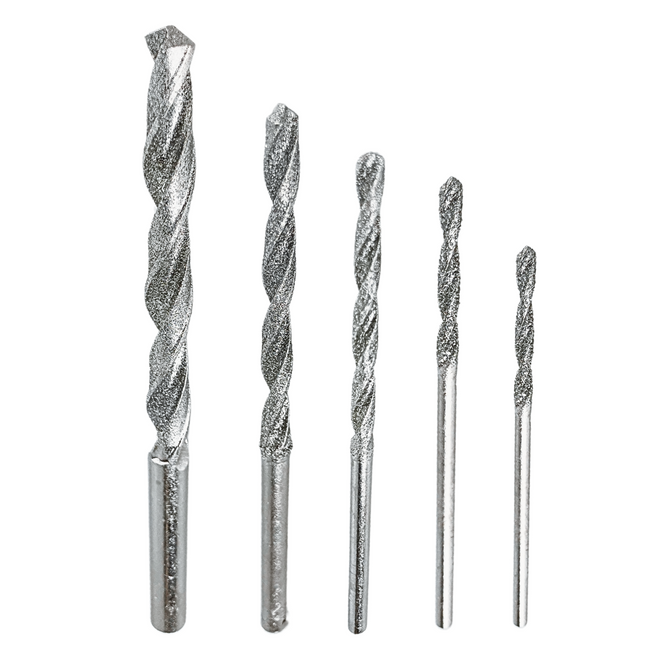 5 Pc. Diamond Drill Bit Set - 1/16" to 3/8" (Pack of: 1) - TJ951-500