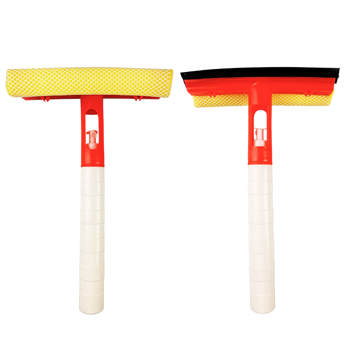 3-in-1 Rubber Squeegee with Sponge Head - Spray Bottle For Window Cleaning  - H-74000