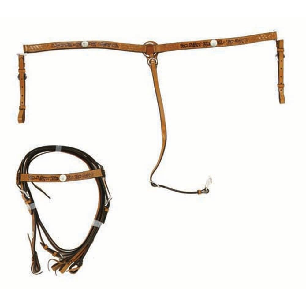 #102 Matching Headstall and Breast Collar - ACC-102-LY - ToolUSA