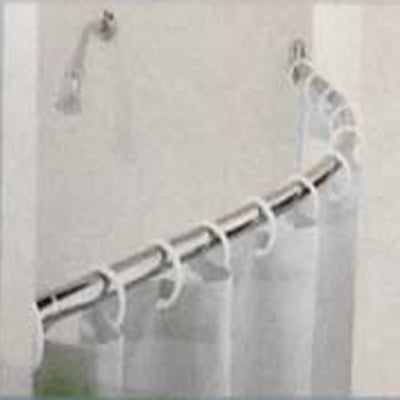 12 Piece Set Of Shower Curtain Hooks With Pivoting Clips - D1-D152-PL-YW - ToolUSA