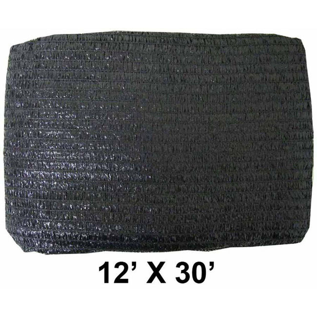 12' X 30' BLACK SUNSHADE NET - TSB-73230 - ToolUSA