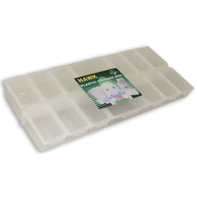 14 SECTIONED BOX W/ SNAP DOWN LIDS FOR EACH SECTION - TJ-08714 - ToolUSA