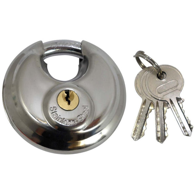 2 3/4" (70mm) Heavy Duty Disc Padlock - LOCK-07372 - ToolUSA