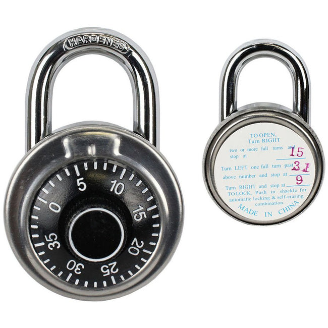 2 Inch Combination Padlock, for Locker (Pack of: 1) - TZ7375 - ToolUSA