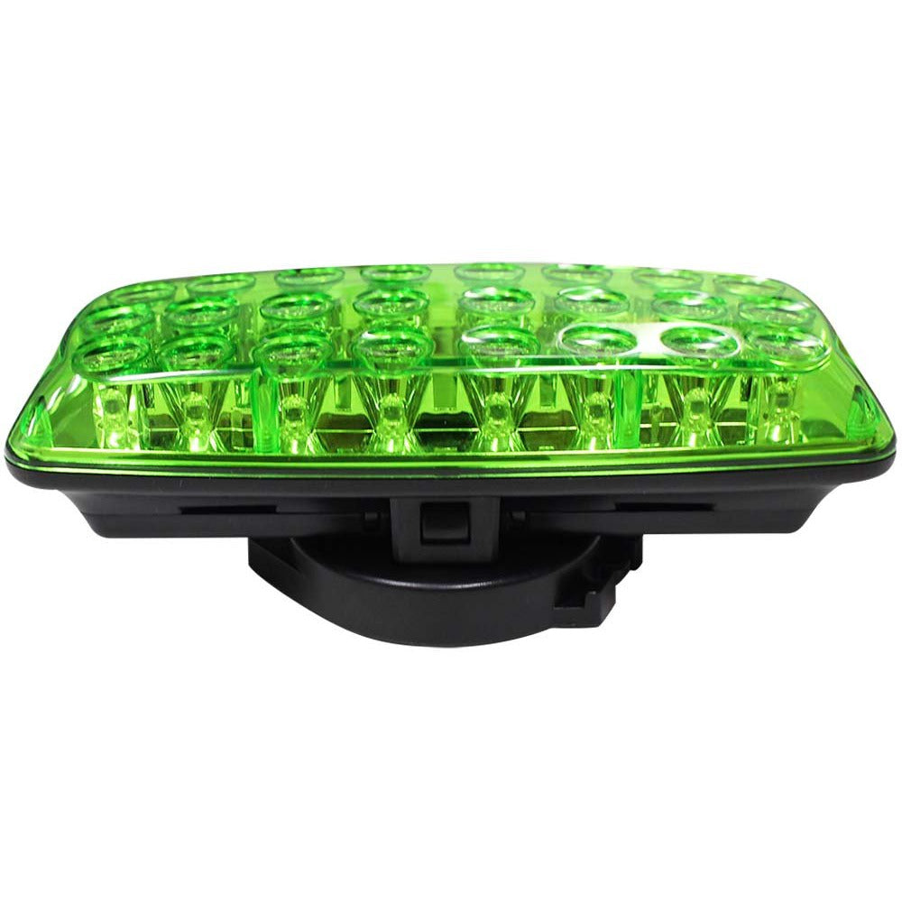 24 LED Steady/Flashing Green Light with Magnetic Base - 7" x 3" - SF-09802 - ToolUSA