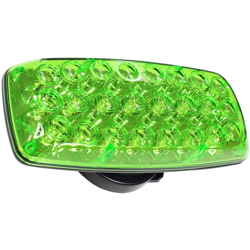 24 LED Steady/Flashing Green Light with Magnetic Base - 7" x 3" - SF-09802 - ToolUSA