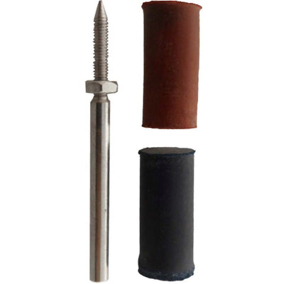 3 Pc. Rubber Cylindrical Roll Set with 1/8" Shank (Pack of: 2) - TJ04-04285-Z02 - ToolUSA