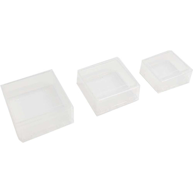 3 Piece Small Plastic Storage Boxes In Different Sizes - TJ8730 - ToolUSA