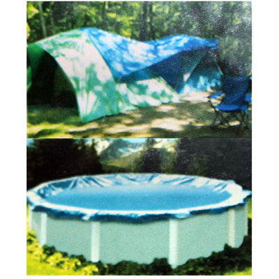 30 Feet x 50 Feet Multipurpose Blue 3 Mil PE Tarp - Waterproof, 70 GSM - TB3050 - ToolUSA