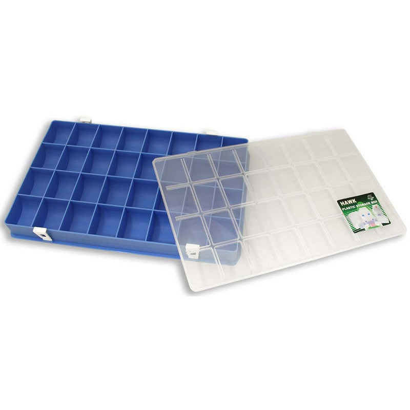 32 Section Box For Sorting And Storing With 2 Clips On Each Side Of Clear Plastic Lid - TJ-04132 - ToolUSA