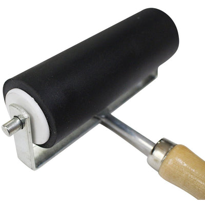 4 Inch Rubber Roller for Glue, Ink and Other Crafting Applications - CR-10605 - ToolUSA