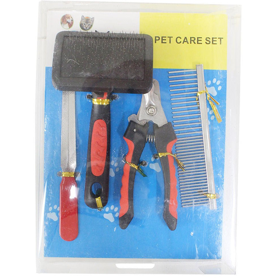 4 Piece Pet Care Set for Hair & Nails - B23-KIT-4-YX - ToolUSA