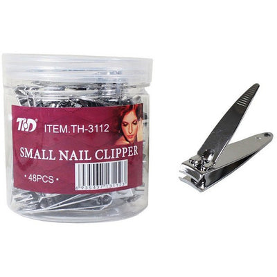 48 Piece Small Nail Clippers in a Clear Jar - PN001-48 - ToolUSA