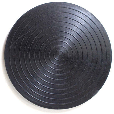 5-Inch Diameter Round Jeweler's Steel Plate with Rubber Holder - TJ-44091 - ToolUSA