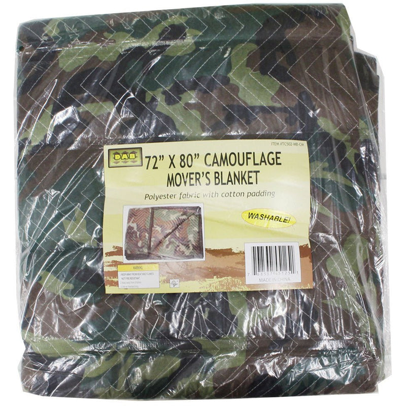 72 x 80 Inches Camouflage Print Moving Blanket - TC502-MB-CM - ToolUSA