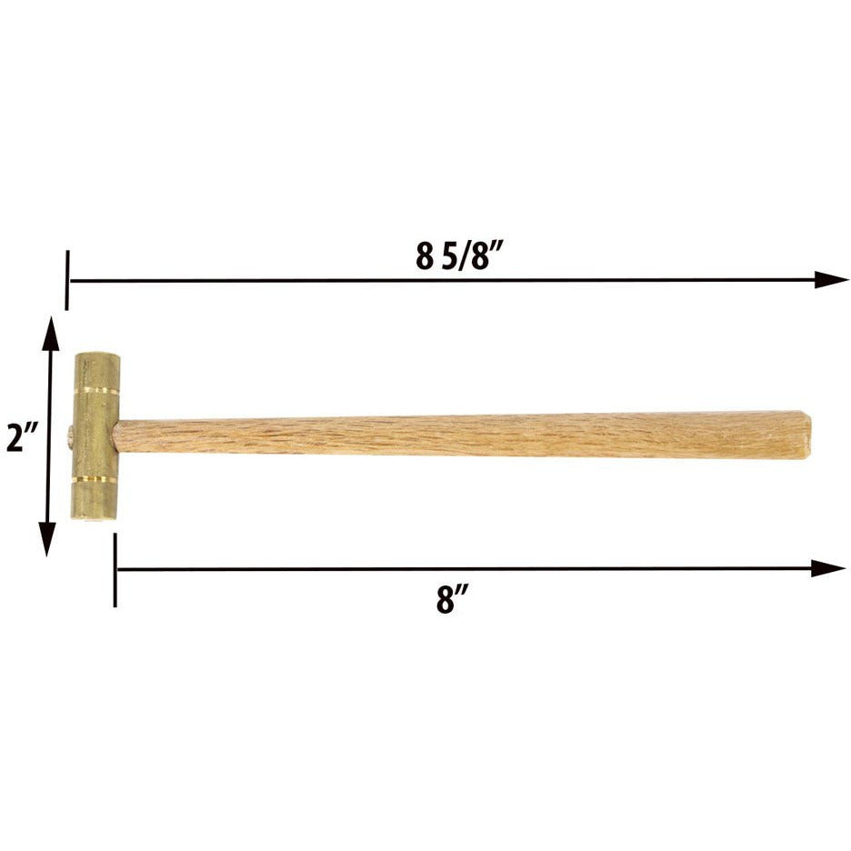 Brass Head Mallet, 8-5/8 Inches - PH-90201 - ToolUSA