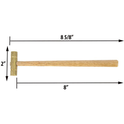 Brass Head Mallet, 8-5/8 Inches - PH-90201 - ToolUSA