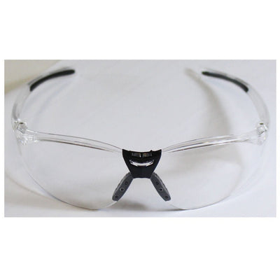 Clear High Impact Safety Glasses | Side Shields, Anti-Fog Coating, UV Protection, ANSI approved - EY5P - ToolUSA