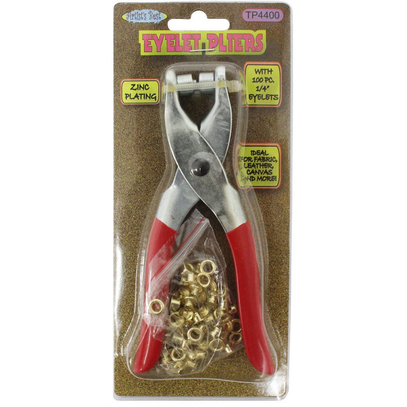 Eyelet Pliers with 100 Eyelets Included (Pack of: 1) - TP-14400 - ToolUSA