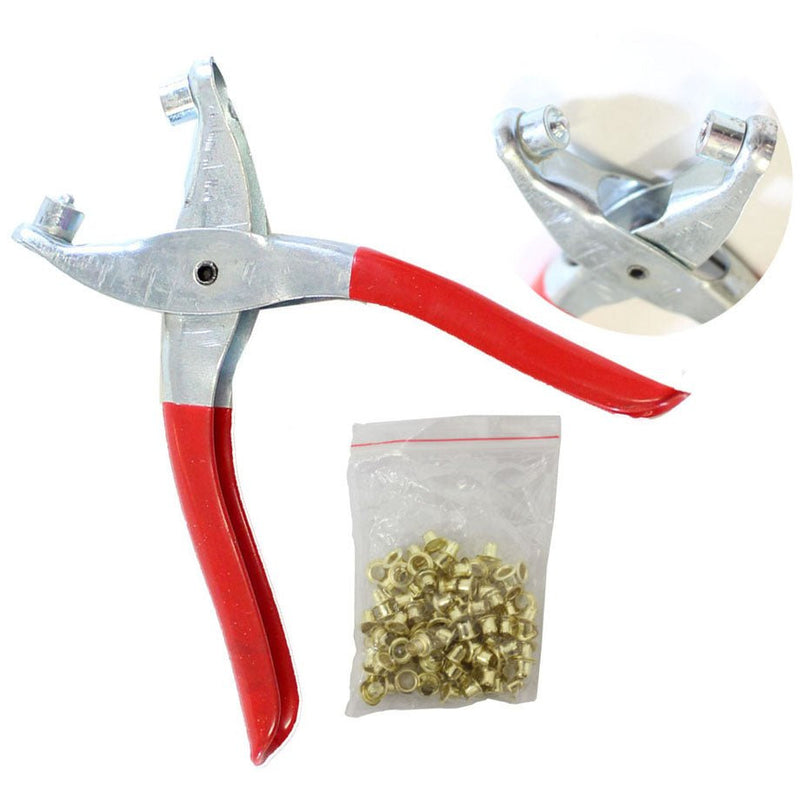 Eyelet Pliers with 100 Eyelets Included (Pack of: 1) - TP-14400 - ToolUSA