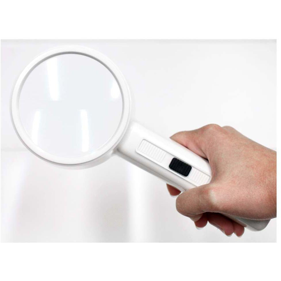 ILLUMINATED 3 1/2" (90mm) READING 3X MAGNIFIER - MG-07701 - ToolUSA