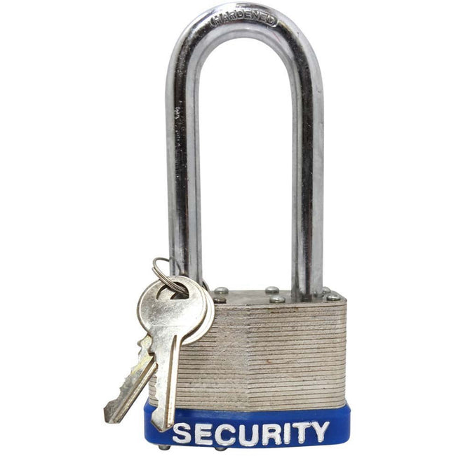 Laminated Long Shackle Padlock- 65 Mm - LOCK-17316 - ToolUSA