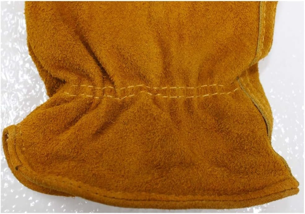 Men's Brown Split Grain Pile Lined Gloves