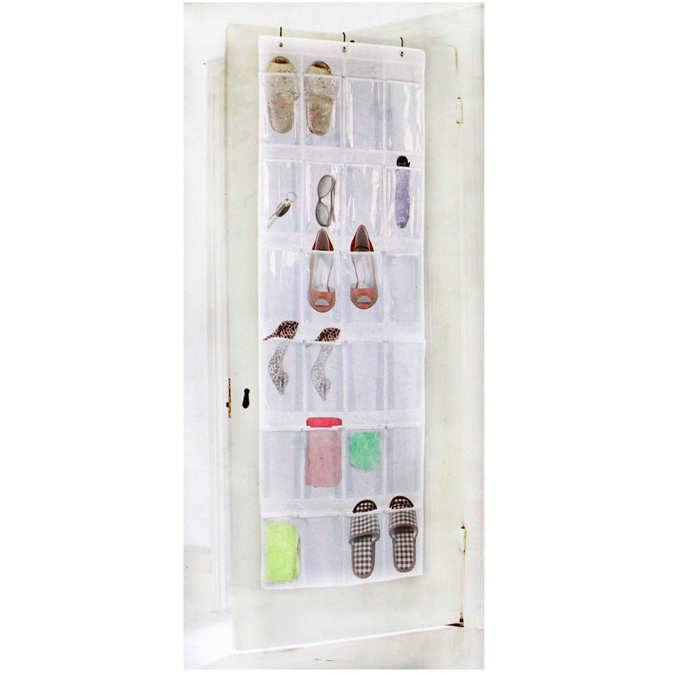 Over-The-Door Hanging Shoe Organizer, 64 x 19 Inch - LKCO-43002-S - ToolUSA