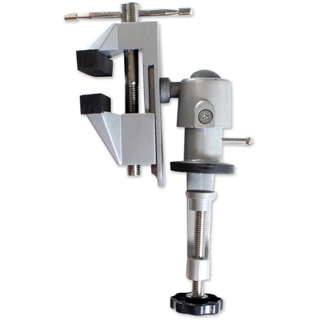 Swivel Head 3" Vise With Rubber Jaws And Padded Clamp Edges To Avoid Scratching - VISE-13060 - ToolUSA