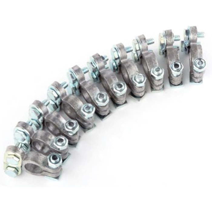 ToolUSA 10 Piece 100% Lead Battery Terminals With Steel Nuts And Bolts To Ensure Tight Connection: TA25-10-YT - TA25-10-YT - ToolUSA