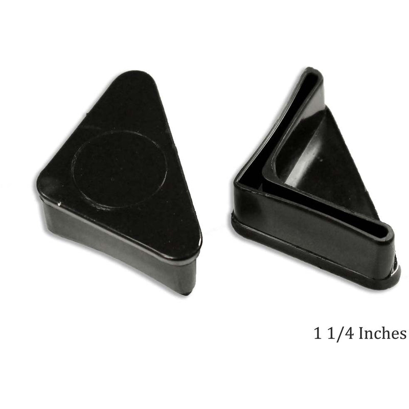 Triangular Plastic Cap For Metal Legs With 90 Degree Angle 1 1/4 X 1 1/4 Inch (Pack of: 1) - HI-44515-Z04 - ToolUSA