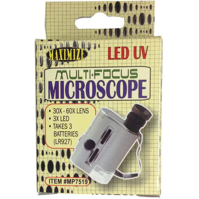 Ultra Tiny 30x/60x LED UV Microscope - MG-18331 - ToolUSA